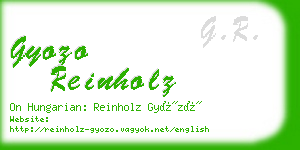 gyozo reinholz business card